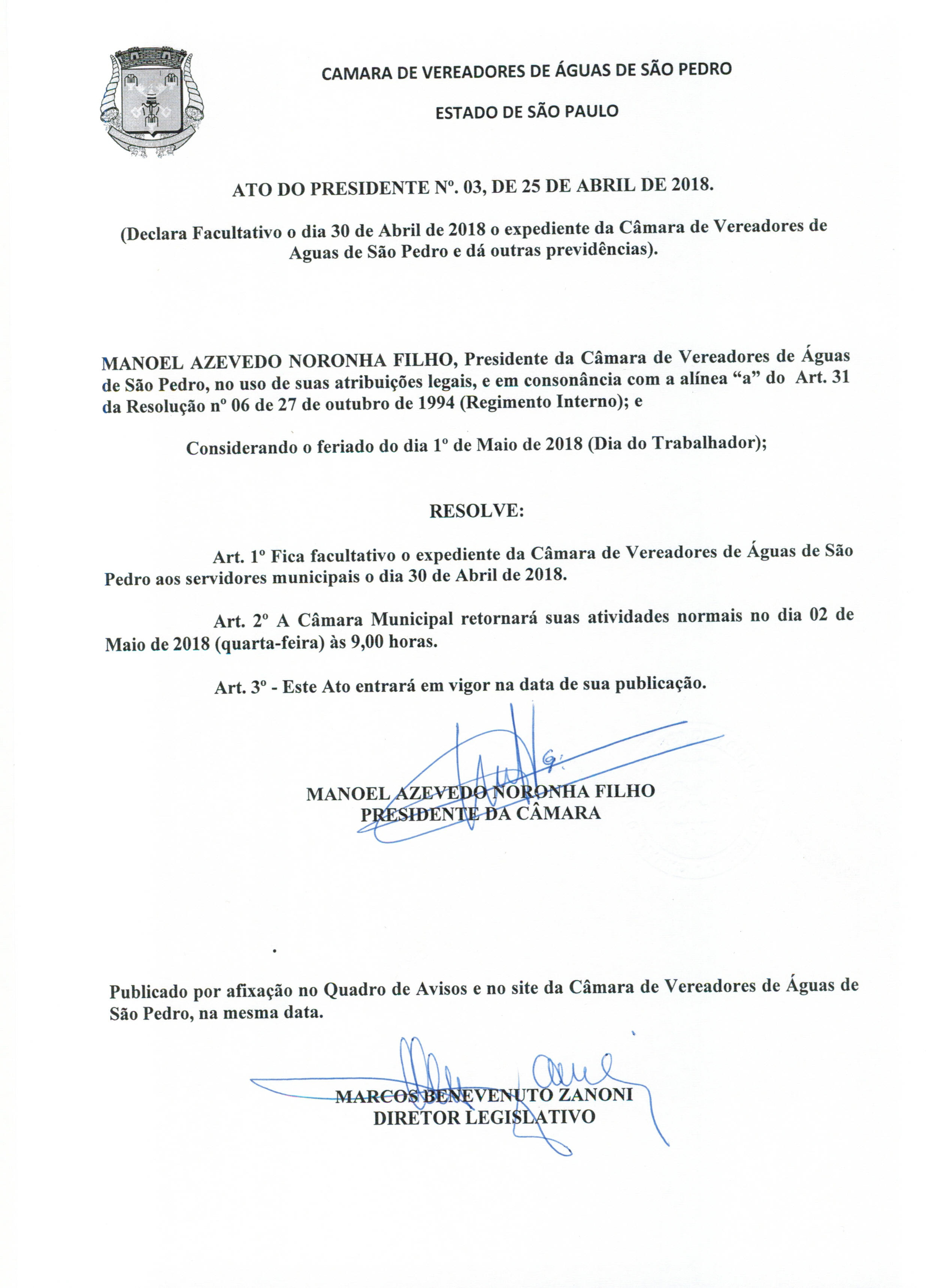 Imagem 2018426_ponto facultativo Selecione a Imagem